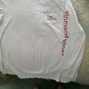 Long-sleeved t-shirt White Vineyard Vines boat on back